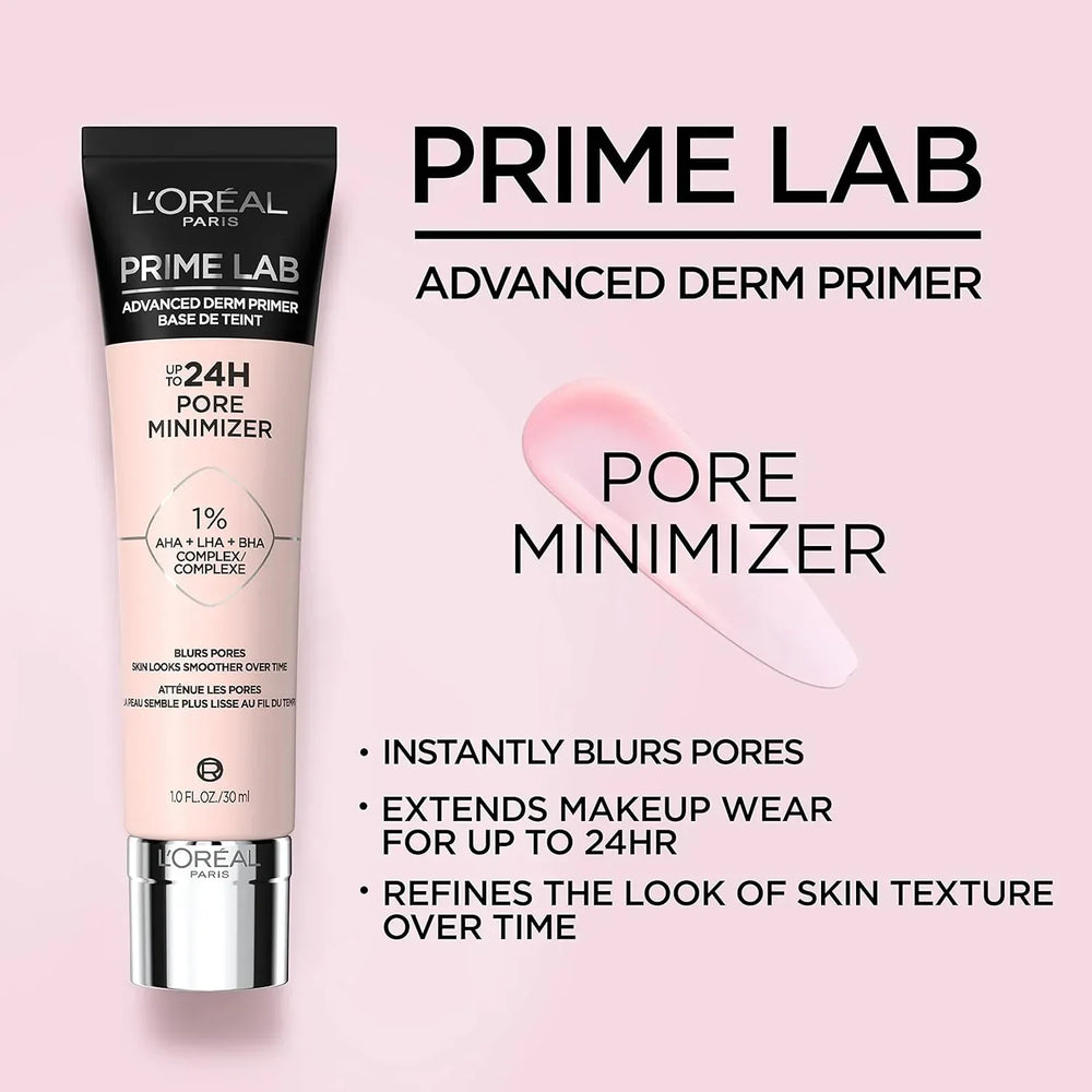 L'Oreal Paris- Prime Lab Up to 24H Pore Minimizer Face Primer - The Beauty League Pakistan