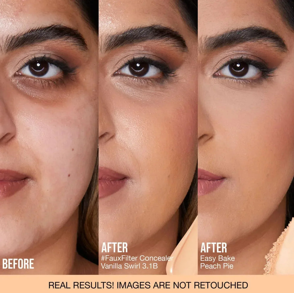 HUDA BEAUTY Easy Bake Loose Baking & Setting Powder- Peach Pie - The Beauty League Pakistan