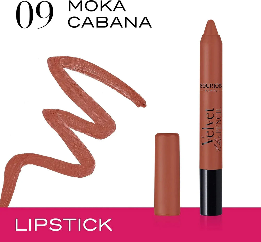 Bourjois Velvet The Pencil Matte Lip Pencil 09 Moka Cabana - The Beauty League Pakistan