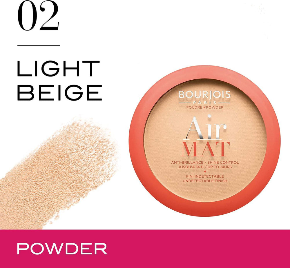 Bourjois-Air Mat Compact Powder-02 Light Beige - The Beauty League Pakistan