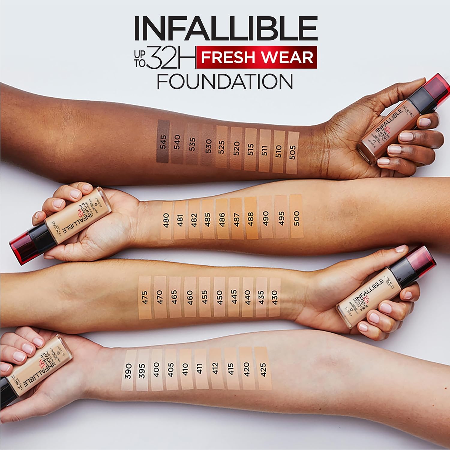 L'oreal Paris-Infallible 32 HOUR FRESH WEAR FOUNDATION-455 Natural Buff (USA)
