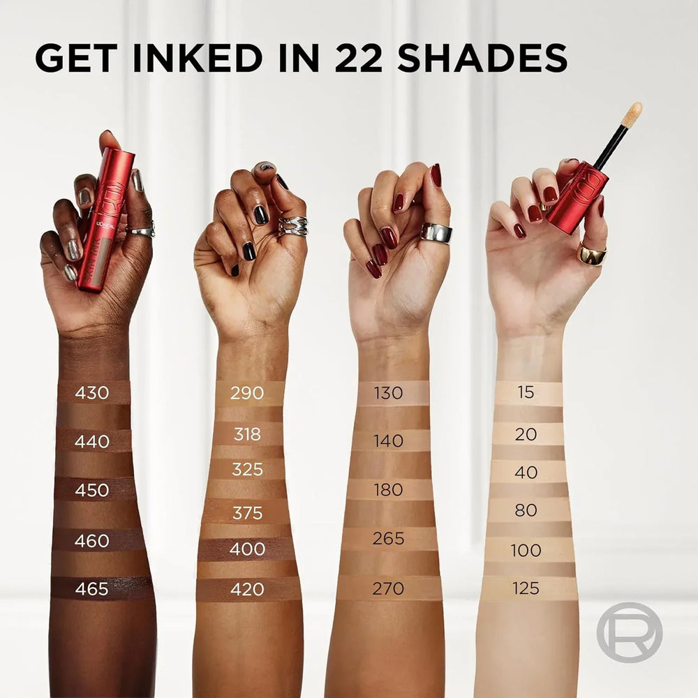 L'oreal Paris- Infallible Skin Ink Up T0 48H Longwear 2-IN-1 Foundation Concealer- 125 Light Warm - The Beauty League Pakistan