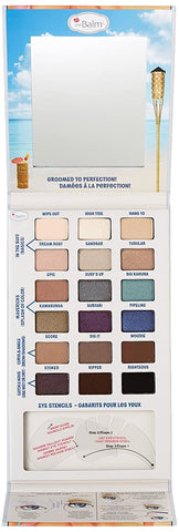 The Balm Balmsai Eyeshadow and Brow Palette with Shaping Stencils