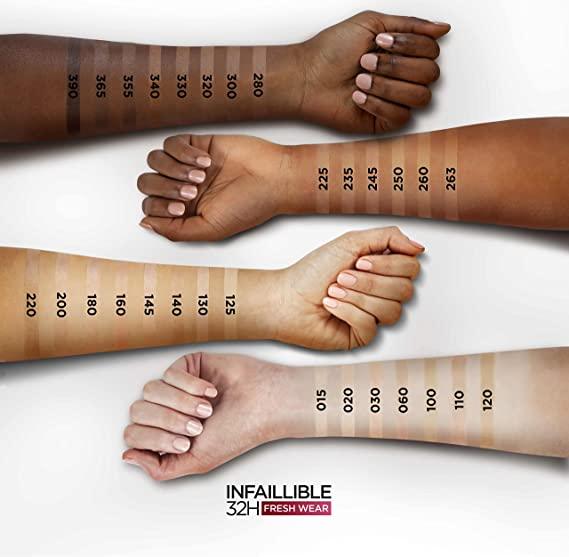 L'Oreal Paris Infallible- 32H Fresh Wear Foundation 145 Beige Rose - The Beauty League Pakistan
