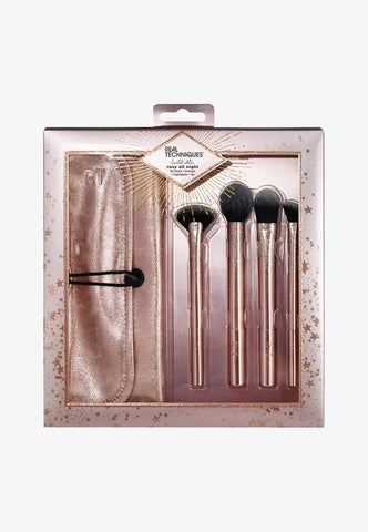 Real Techniques ROSY ALL NIGHT - Makeup brush set