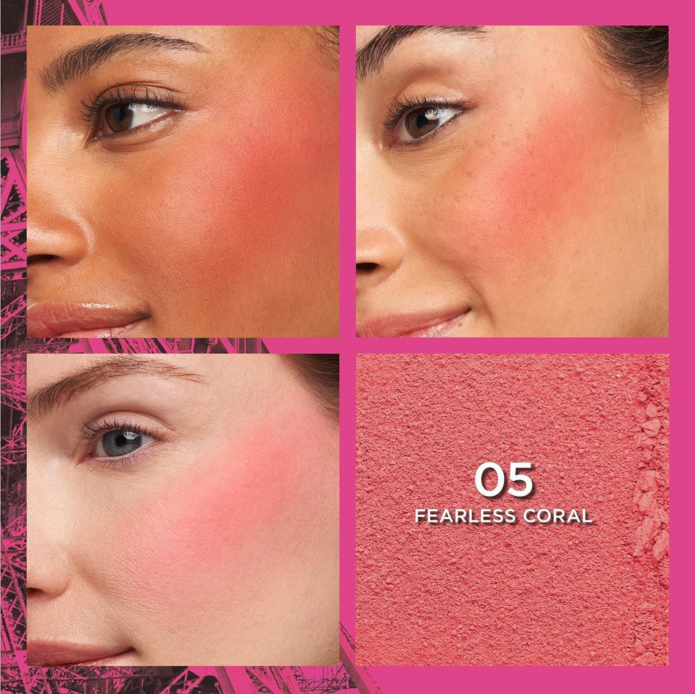 Loreal Infallible Up to 24H Fresh Wear Soft Matte Blush- 05 Fearless Coral - The Beauty League Pakistan