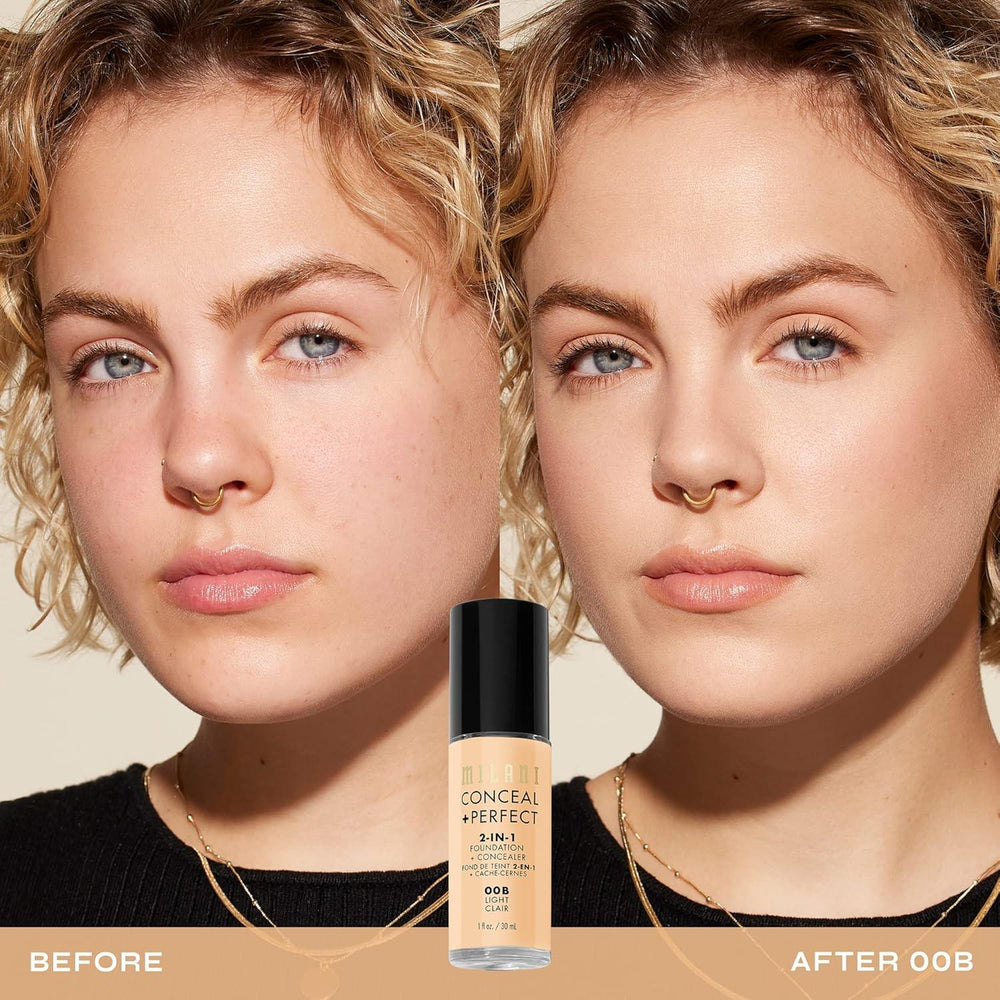 Milani- Conceal + Perfect 2-IN-1 Foundation + Concealer- 00b Light - The Beauty League Pakistan