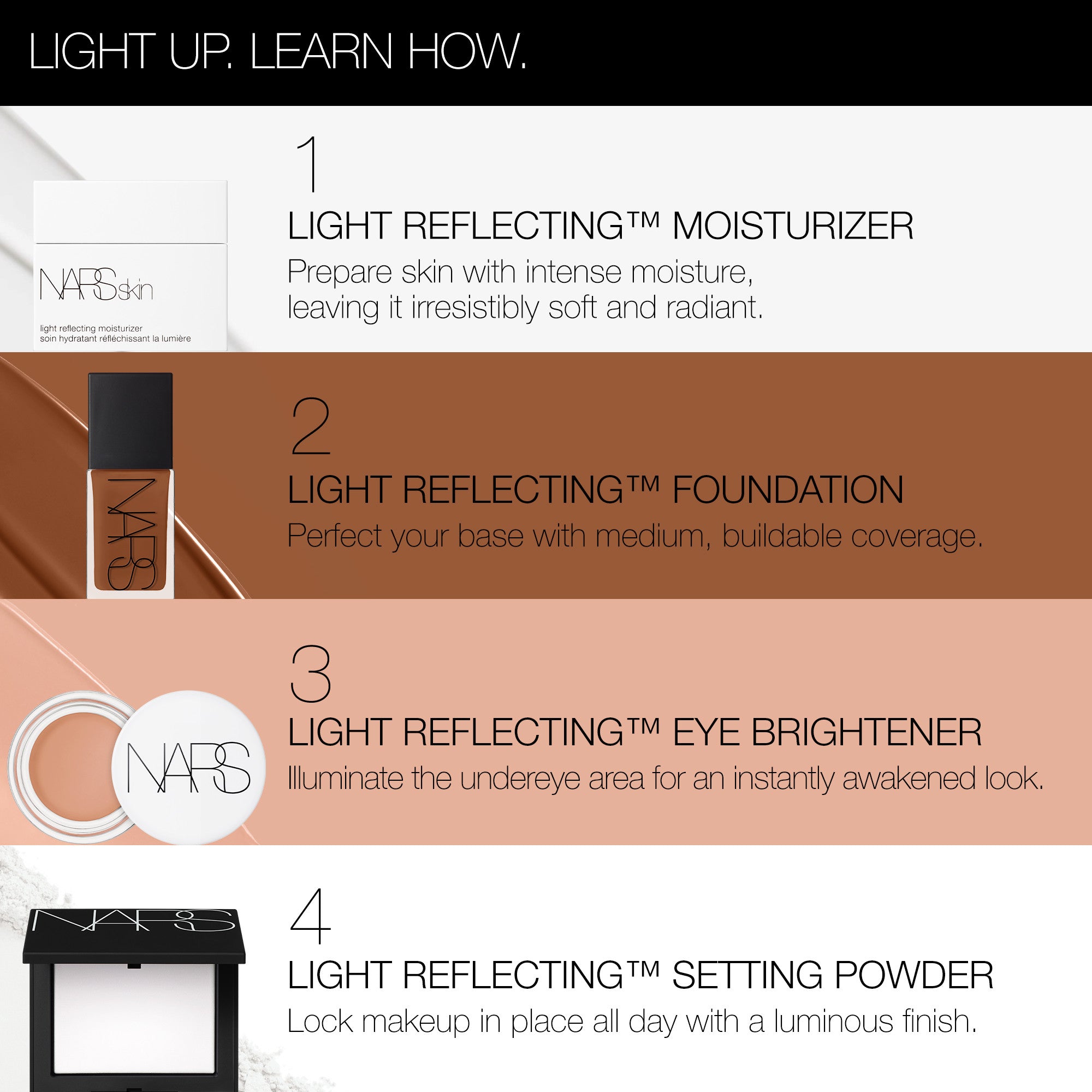 NARS Light Reflecting Advanced Skincare Foundation- Light 4 Vienna