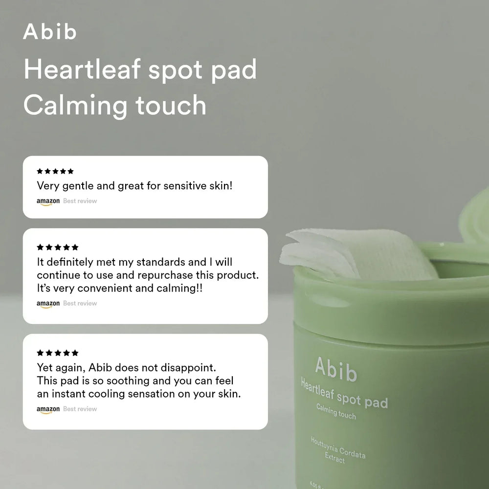 Abib- Heartleaf spot pad Calming touch 150ml / 5.07 fl.oz (80 pads) - The Beauty League Pakistan