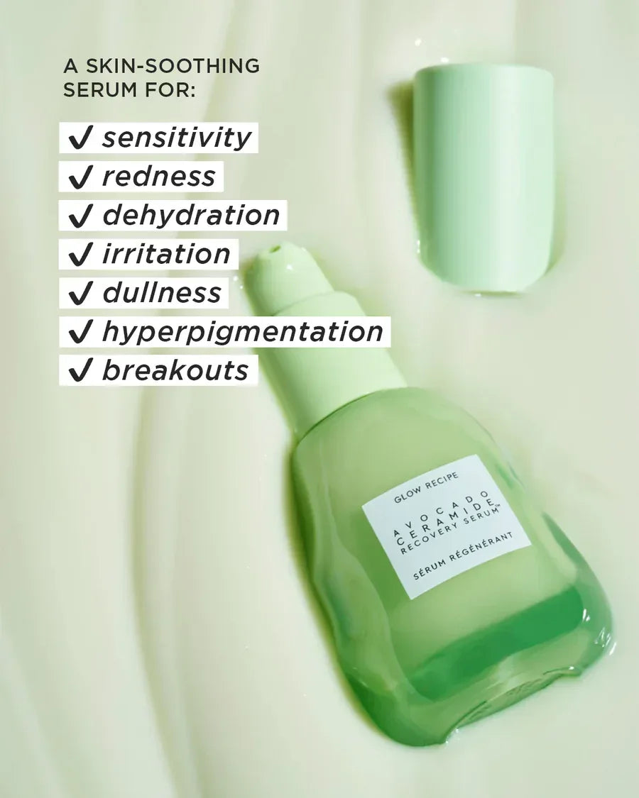 GLOW RECIPE Avocado Ceramide Recovery Serum 30ml - The Beauty League Pakistan