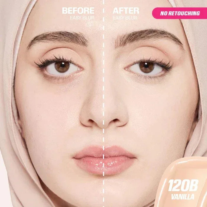 Huda Beauty Easy Blur Foundation Mini Shade- Vanilla 120B - The Beauty League Pakistan