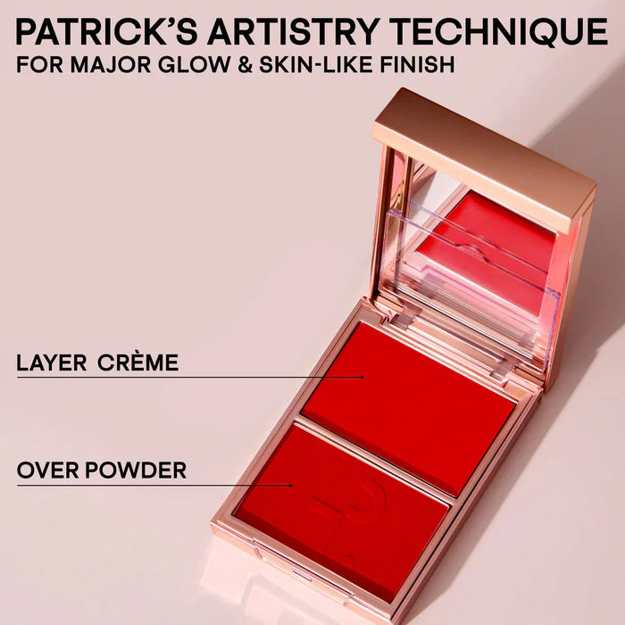 PATRICK TA  Major Headlines Double-Take Crème & Powder Blush Duo- She's Wanted