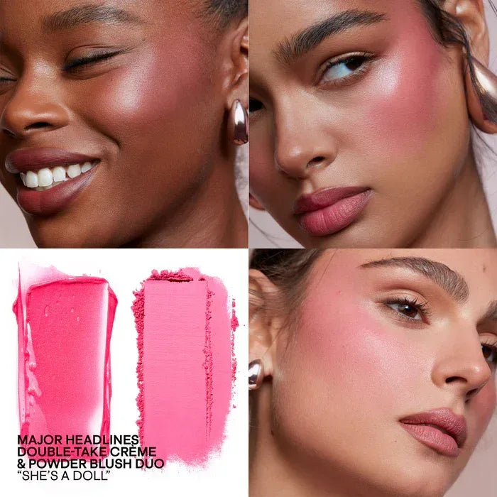 Patrick Ta- Major Headlines Double-Take Crème & Powder Blush Duo- She's A Doll - The Beauty League Pakistan