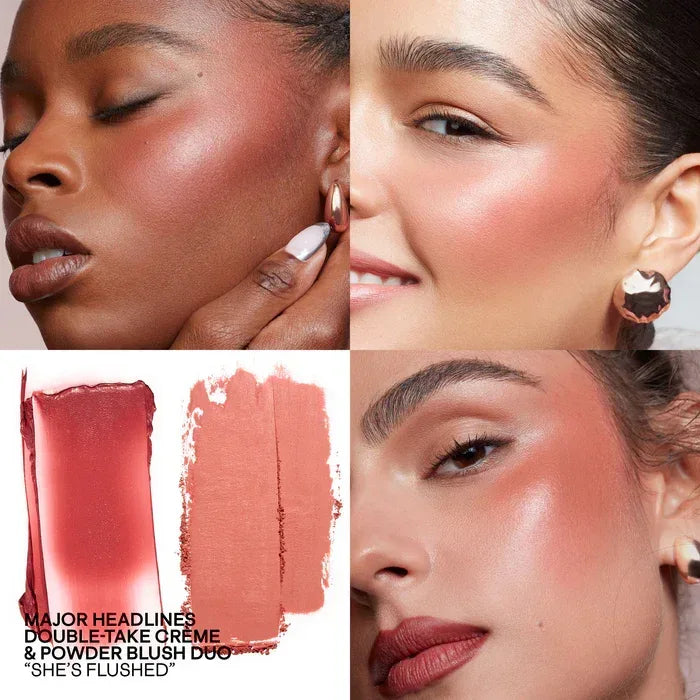 Patrick Ta-Major Headlines Double-Take Crème & Powder Blush Duo- She's Flushed - The Beauty League Pakistan