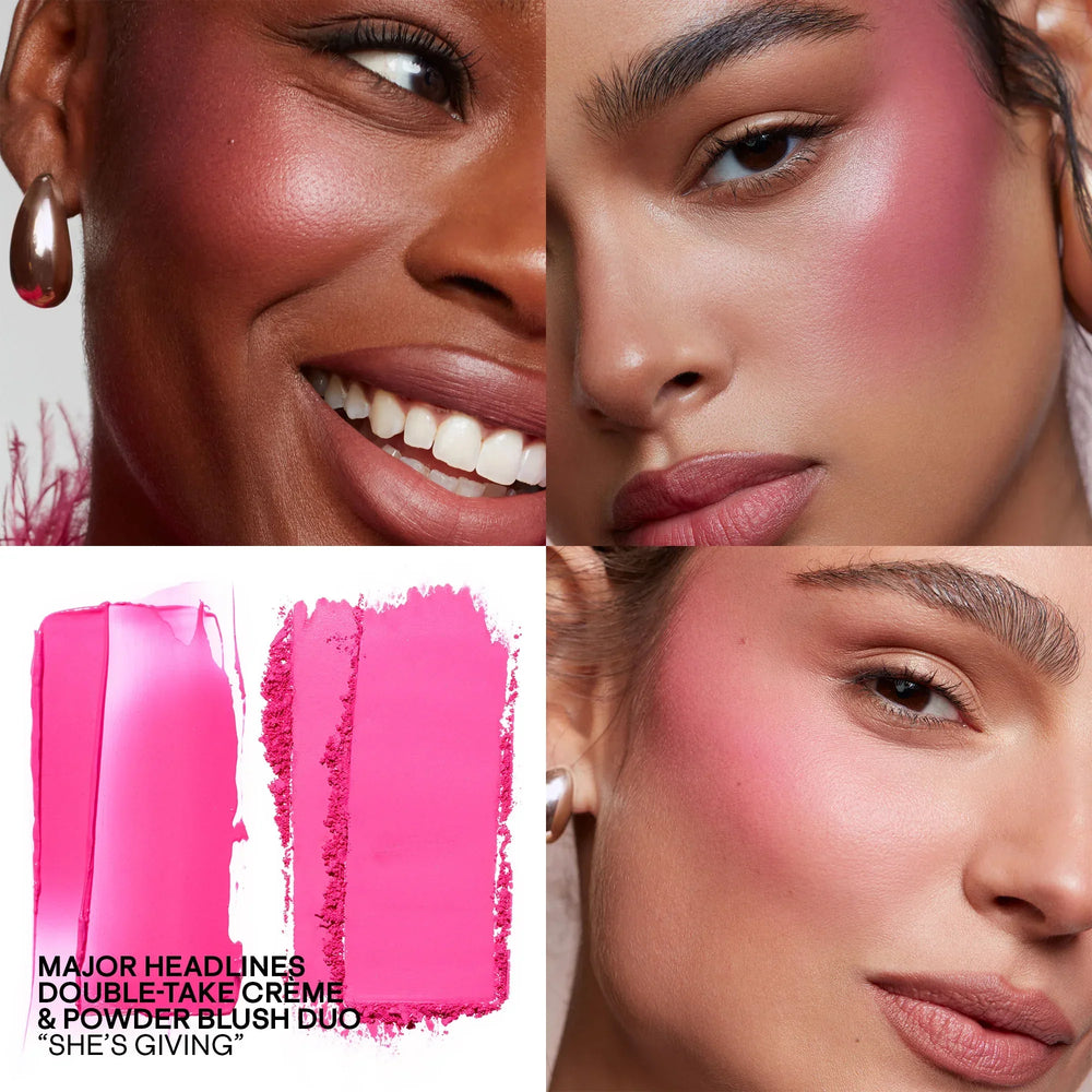 Patrick Ta - Major Headlines Double-Take Cream And Powder Blush Duo- She's Giving - The Beauty League Pakistan