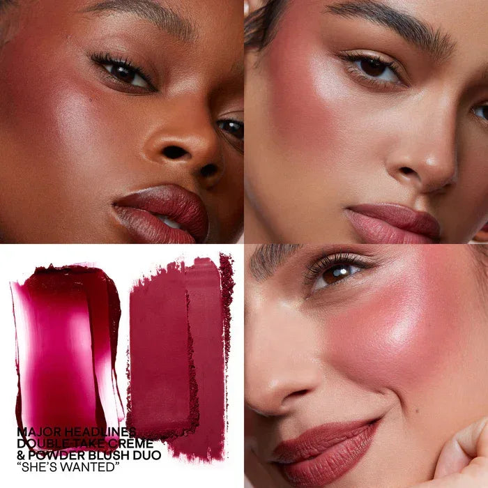 Patrick Ta- Major Headlines Double-Take Crème & Powder Blush Duo- She's Wanted - The Beauty League Pakistan