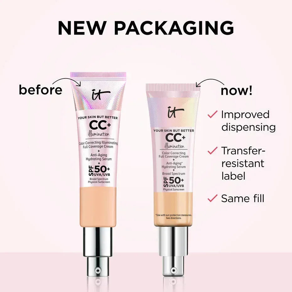 it cosmetics- CC+ Cream Illumination Full-Coverage Foundation with SPF 50+ Fair Light (11/24) - The Beauty League Pakistan
