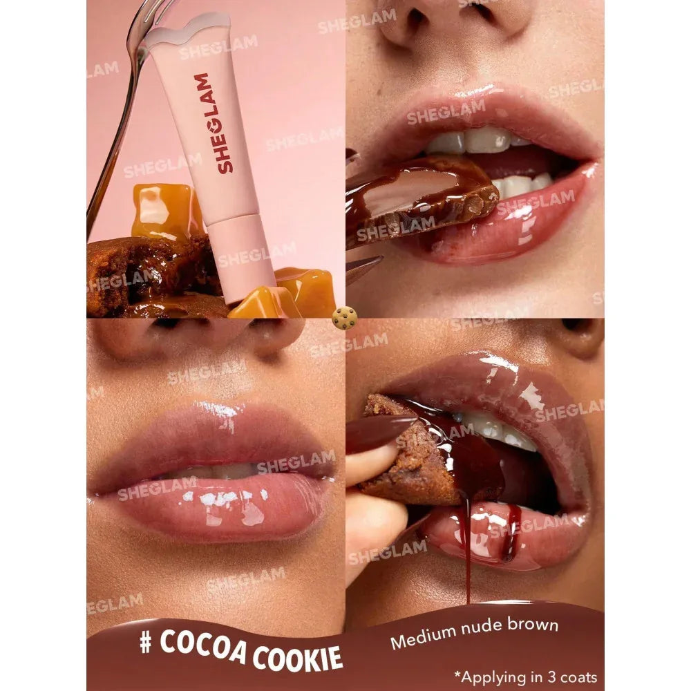 Sheglam Crystal Glaze Moisturizing Lip Care - Cocoa Cookie - The Beauty League Pakistan