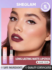 Sheglam Dynamatte Boom Long-lasting Matte Lipstick- Dare To Be