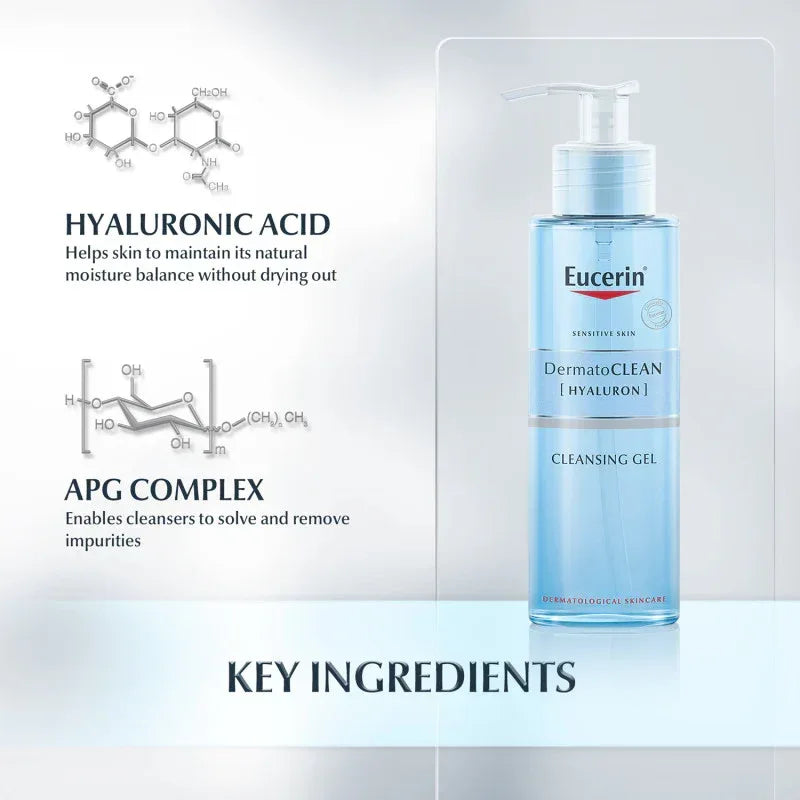 Eucerin DermatoCLEAN [HYALURON] Refreshing Cleansing Gel 200ml - The Beauty League Pakistan