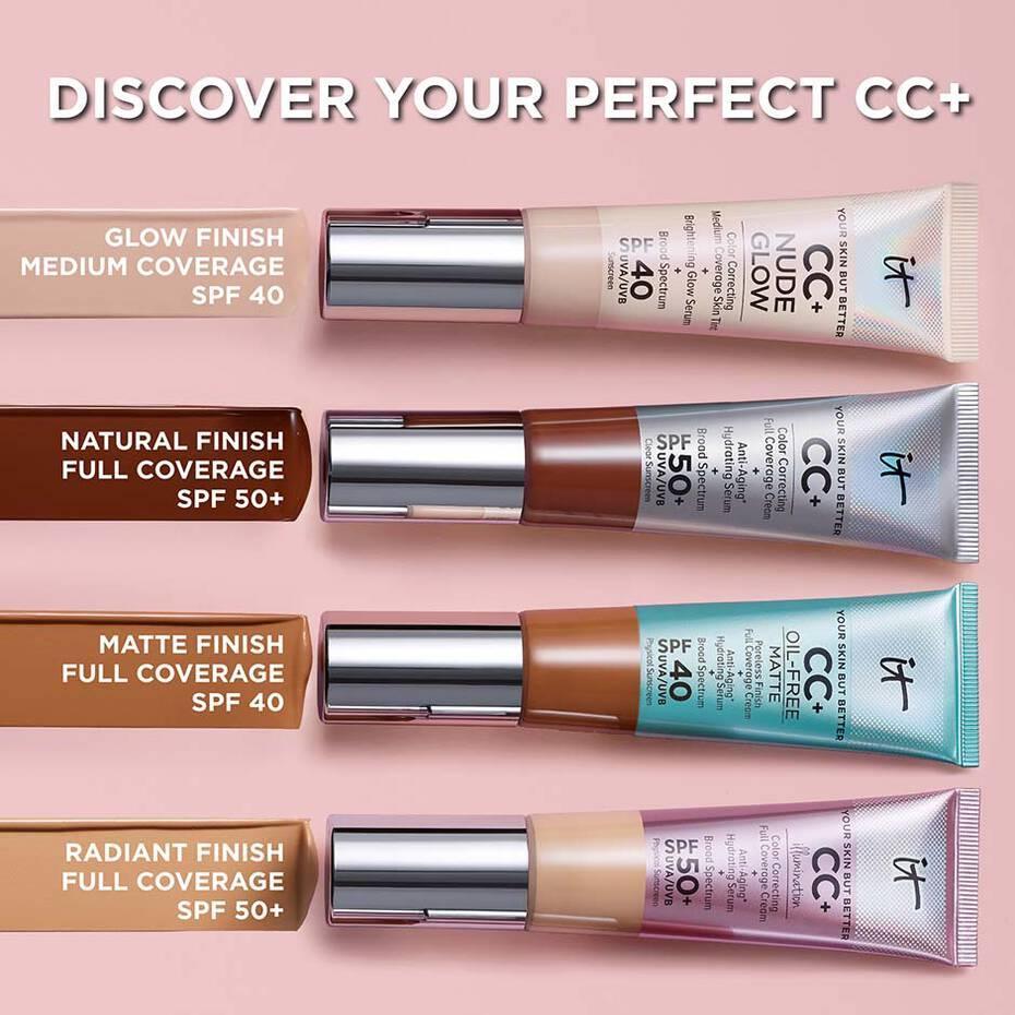 It cosmetics- CC+ Cream Full-Coverage Foundation with SPF 50+ (C) Fair Beige - The Beauty League Pakistan