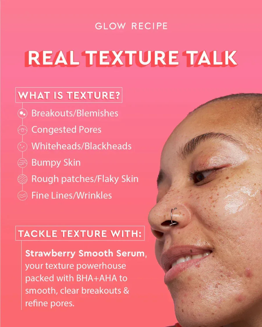 Glow Recipe Strawberry Smooth BHA + AHA Salicylic Acid Serum 30ml - The Beauty League Pakistan
