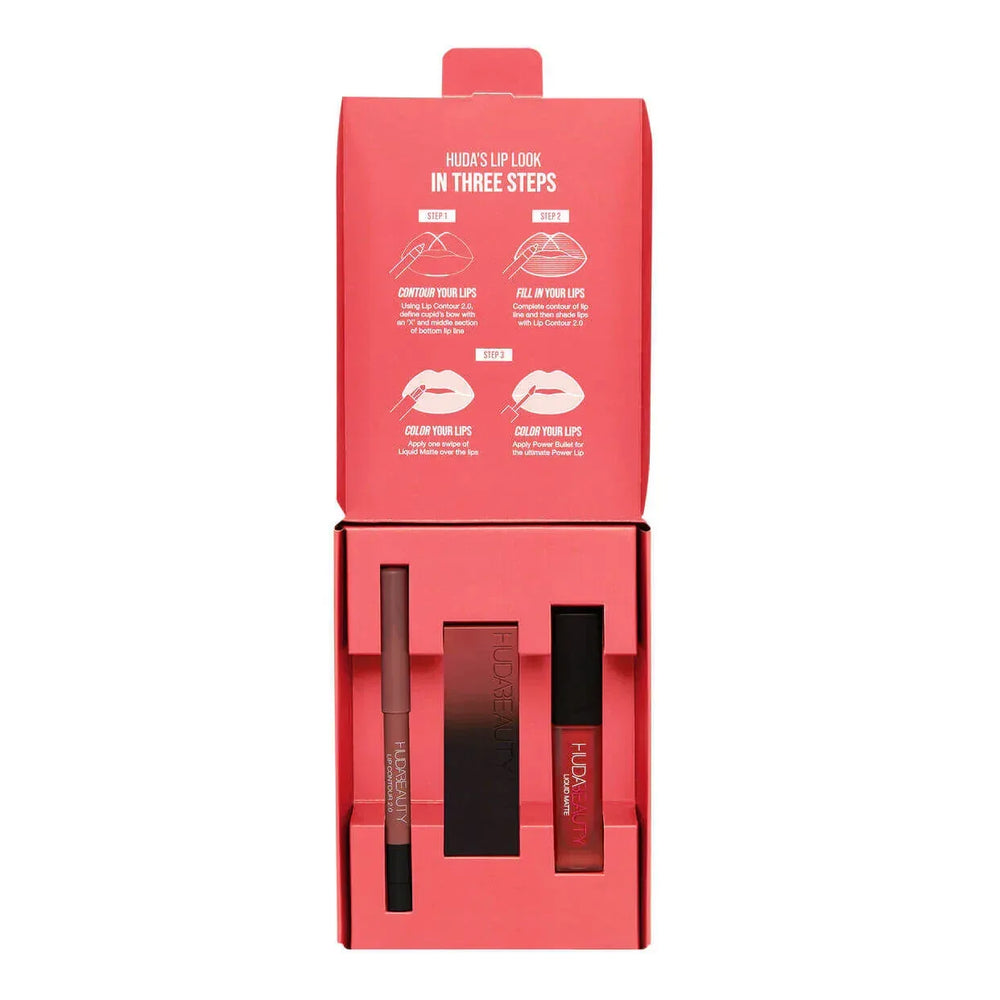 Huda Beauty Lip Trio Contour 2.0 - Icon - The Beauty League Pakistan