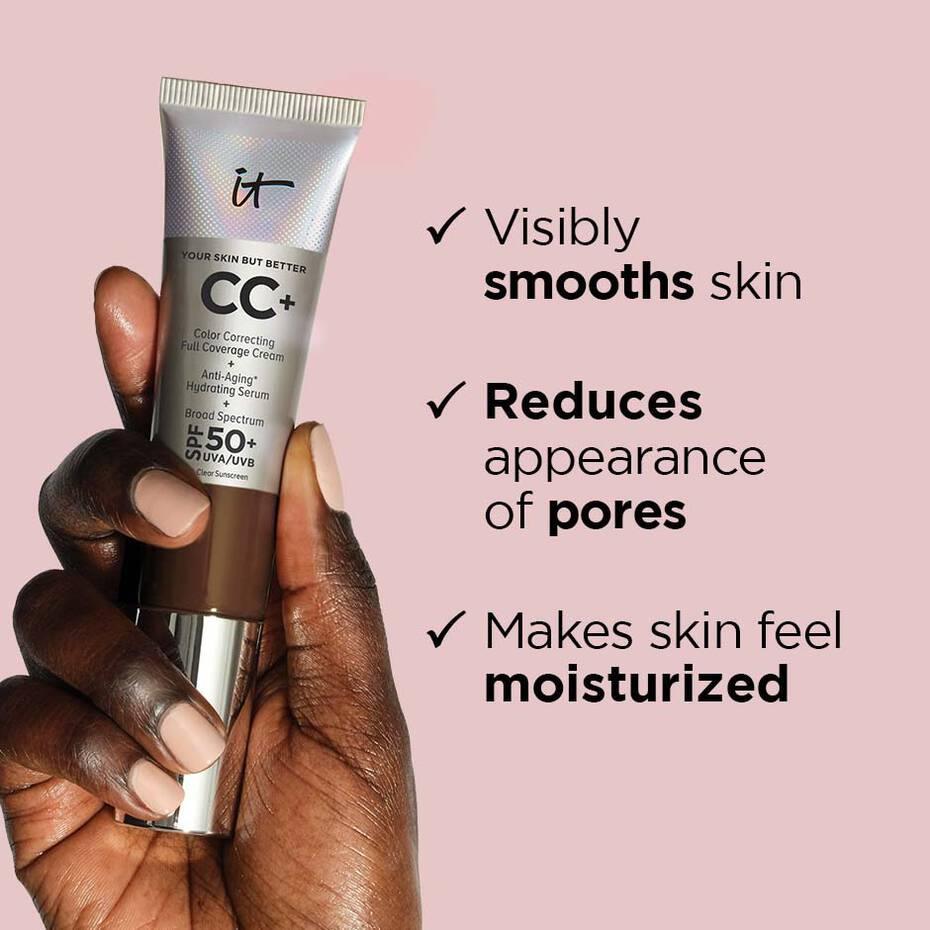 It cosmetics- CC+ Cream Full-Coverage Foundation with SPF 50+ (C) Fair Beige - The Beauty League Pakistan