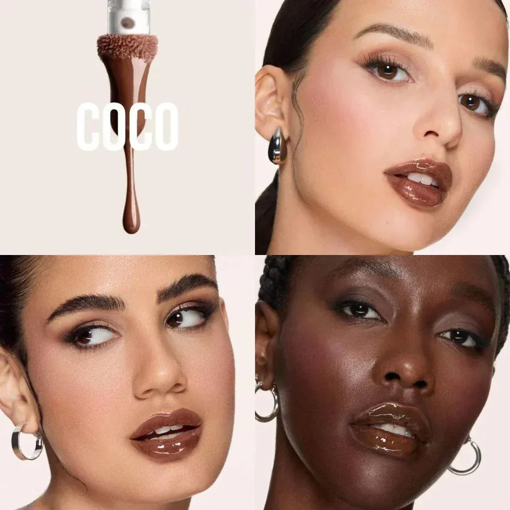 Huda Beauty Faux Filler Extra Shine Lip Gloss- Coco - The Beauty League Pakistan