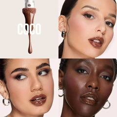 Huda Beauty Faux Filler Extra Shine Lip Gloss- Coco