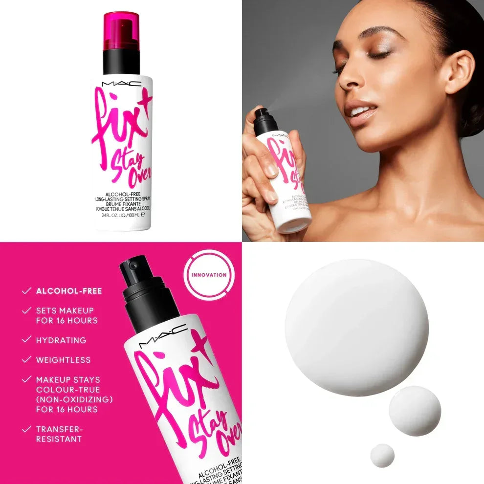 Mac Best Buds Fix+Duo Set Fixt Stay Over Spray 100Ml+Fixt Setting Spray 100Ml - The Beauty League Pakistan