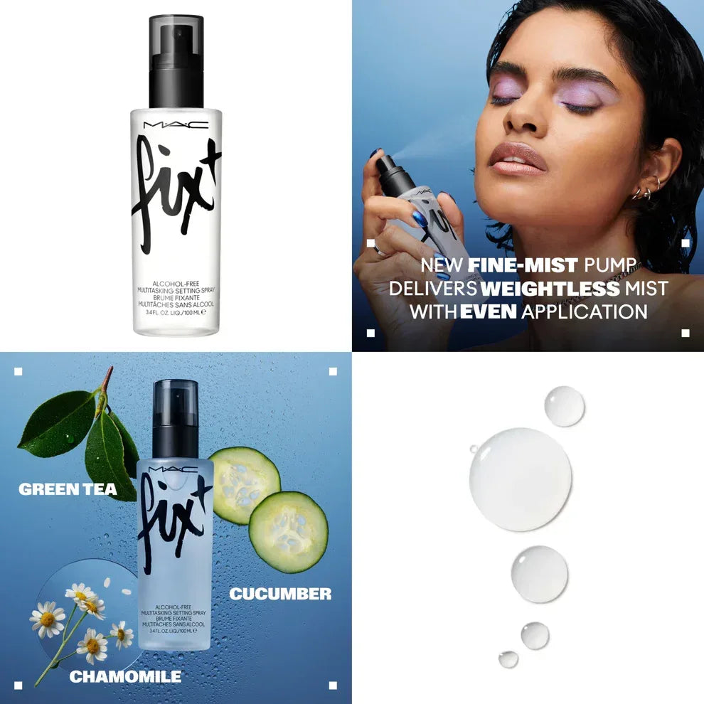 Mac Best Buds Fix+Duo Set Fixt Stay Over Spray 100Ml+Fixt Setting Spray 100Ml - The Beauty League Pakistan
