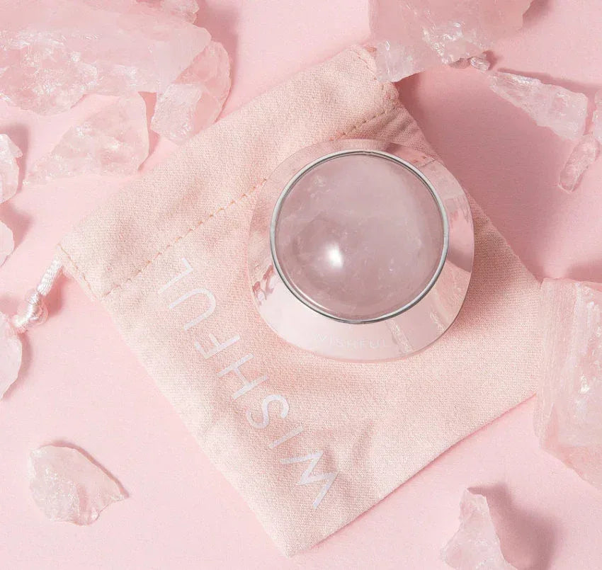 Huda Beauty- Wishful Rose Quartz Depuffing & Sculpting Roller - The Beauty League Pakistan