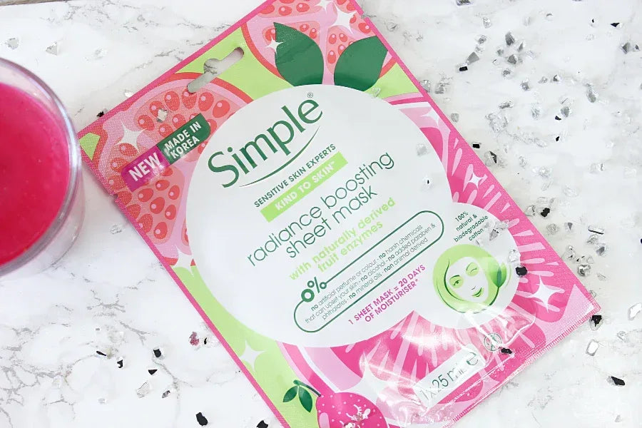 Simple- Radiance Boosting Sheet Mask - The Beauty League Pakistan