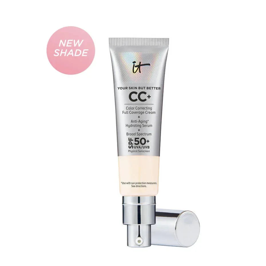 it Cosmetics- CC+ Cream Full-Coverage Foundation with SPF 50+ Fair Porcelain - The Beauty League Pakistan