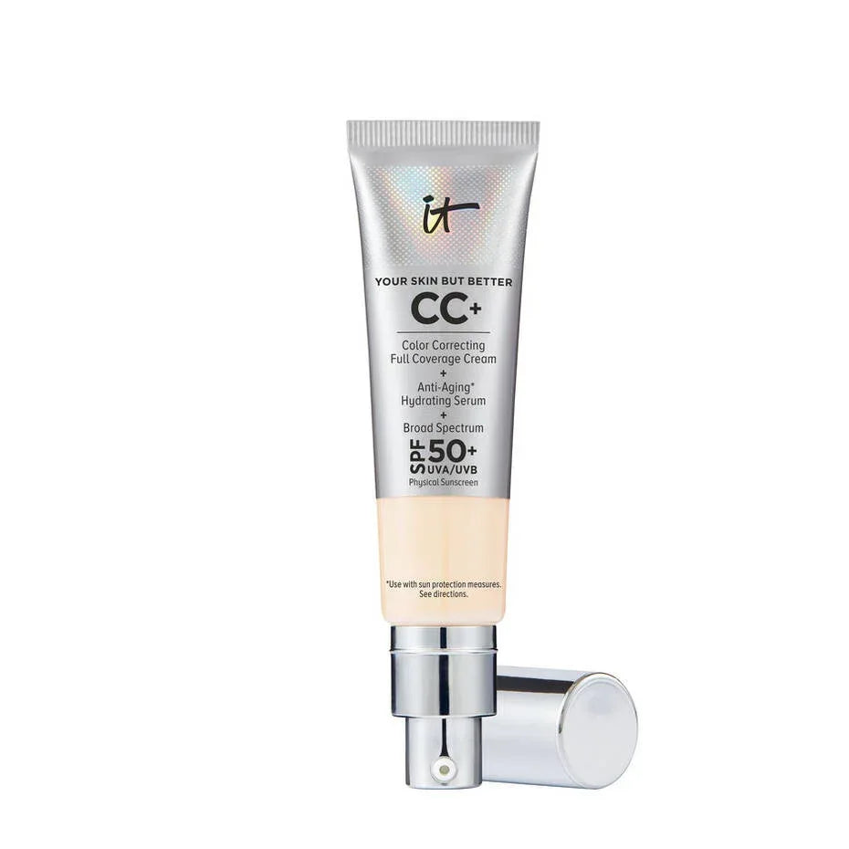 it Cosmetics- CC+ Cream Full-Coverage Foundation with SPF 50+ Fair (EXP 08/24) - The Beauty League Pakistan