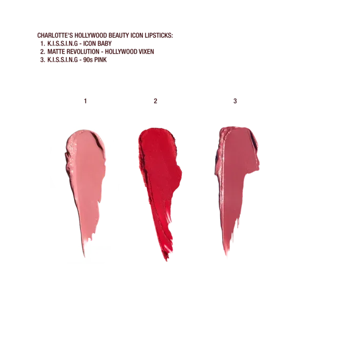 Charlotte Tilbury Iconic Hollywood Lip Trio - The Beauty League Pakistan