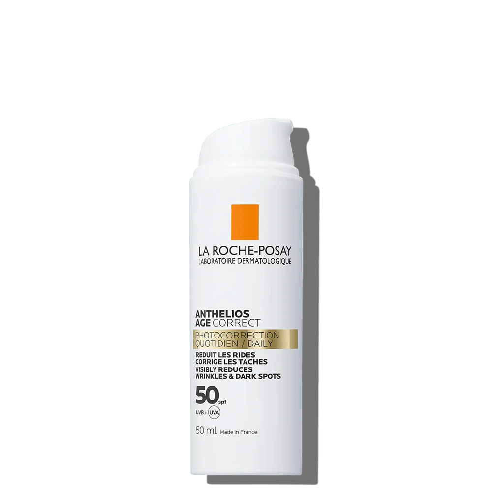 La Roche Posay Anthelios Age Correct SPF 50 Sunscreen: Broad Spectrum Protection with UVA/UVB, Water-resistant, Non-comedogenic, Hypoallergenic & More - The Beauty League Pakistan