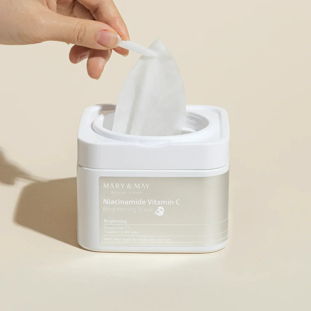 Mary & May- Niacinamide Vitamin C Brightening Mask (30ea) - The Beauty League Pakistan