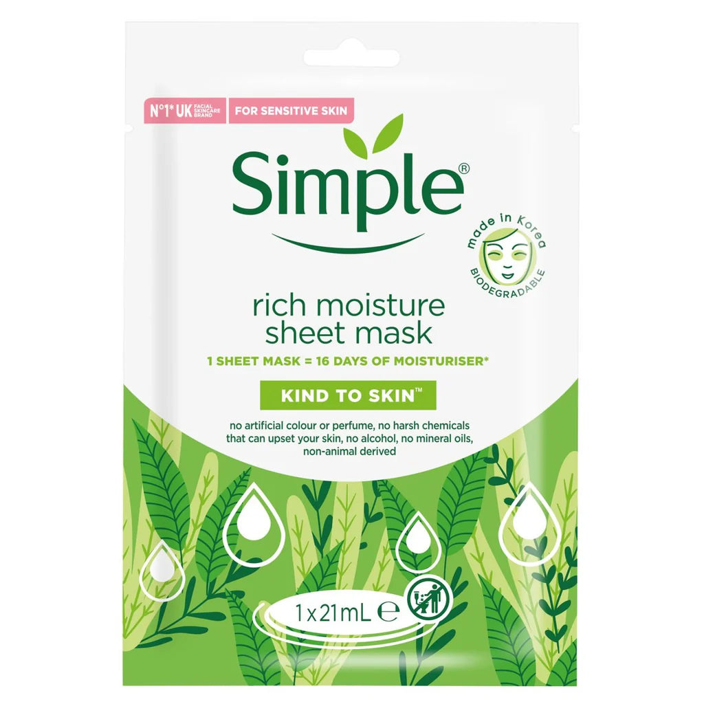 Simple- Rich Moisture Sheet Mask