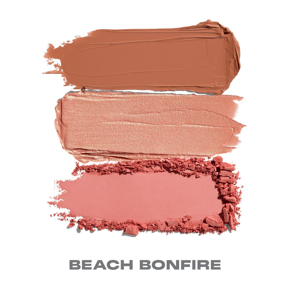 Morphe- Cheek Thrills Multi-Finish Face Trio- Beach Bonfire - The Beauty League Pakistan