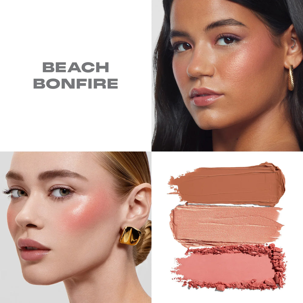 Morphe- Cheek Thrills Multi-Finish Face Trio- Beach Bonfire - The Beauty League Pakistan