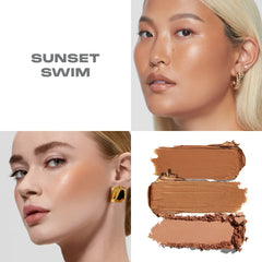 Morphe- Cheek Thrills Multi-Finish Face Trio- Sunset Swim - The Beauty League Pakistan