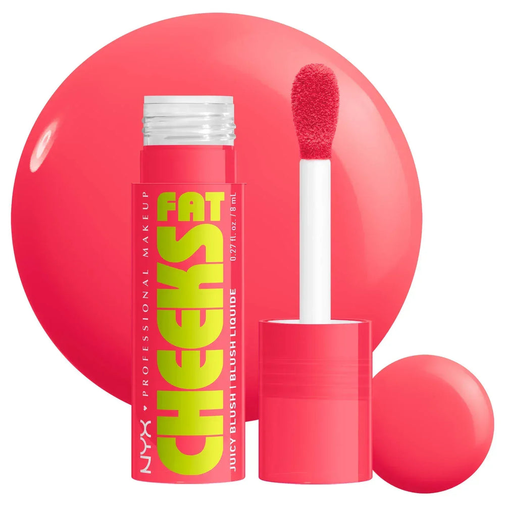 Nyx- Fat Cheeks Juicy Liquid Blush- Bouncin' Berry - The Beauty League Pakistan