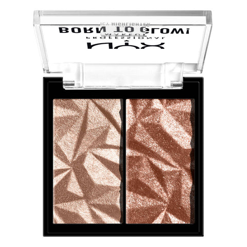 NYX Born To Glow Icy Highlighter Duo - High Key Flex & Flexpensive