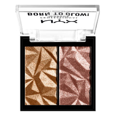 NYX Born To Glow Icy Highlighter Duo - Bout The Bronze & Gemstone