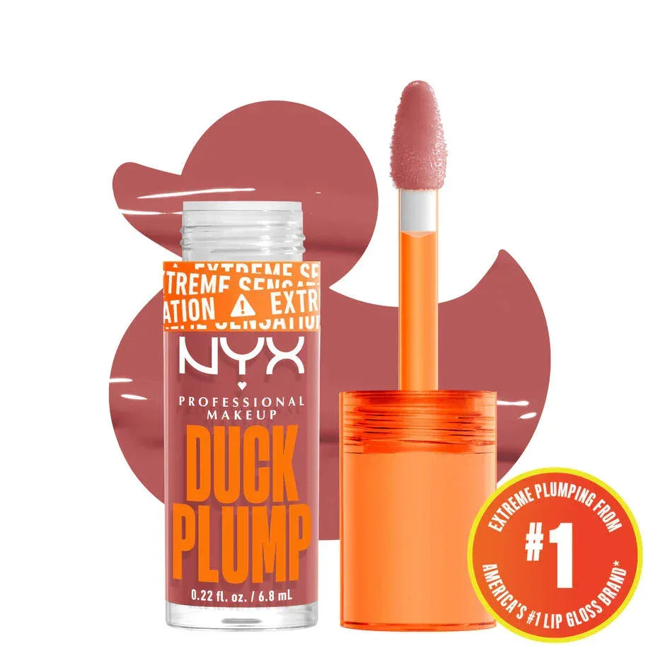NYX-DUCK PLUMP HIGH PIGMENT PLUMPING LIP GLOSS- Nude Swings - The Beauty League Pakistan