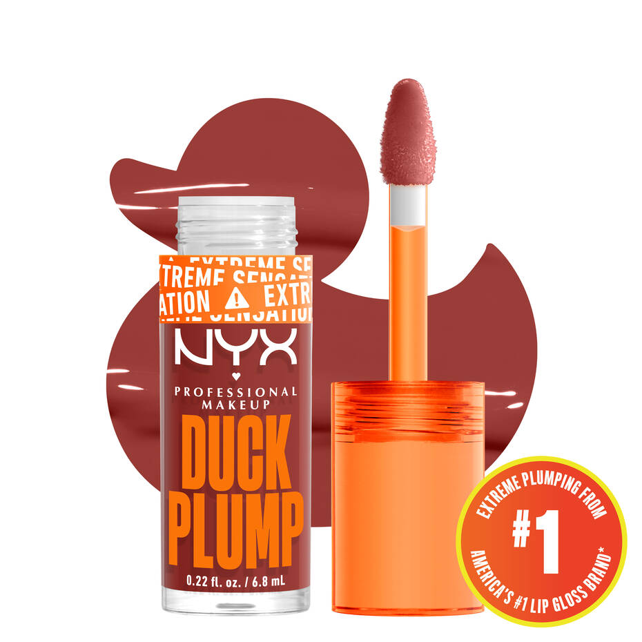 NYX-DUCK PLUMP HIGH PIGMENT PLUMPING LIP GLOSS- 06 Brick of Time