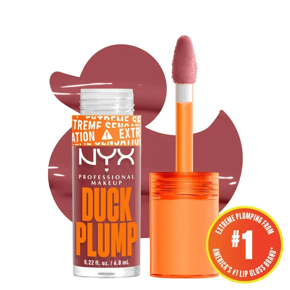 NYX-DUCK PLUMP HIGH PIGMENT PLUMPING LIP GLOSS- 08 Mauve Out Of My Way - The Beauty League Pakistan
