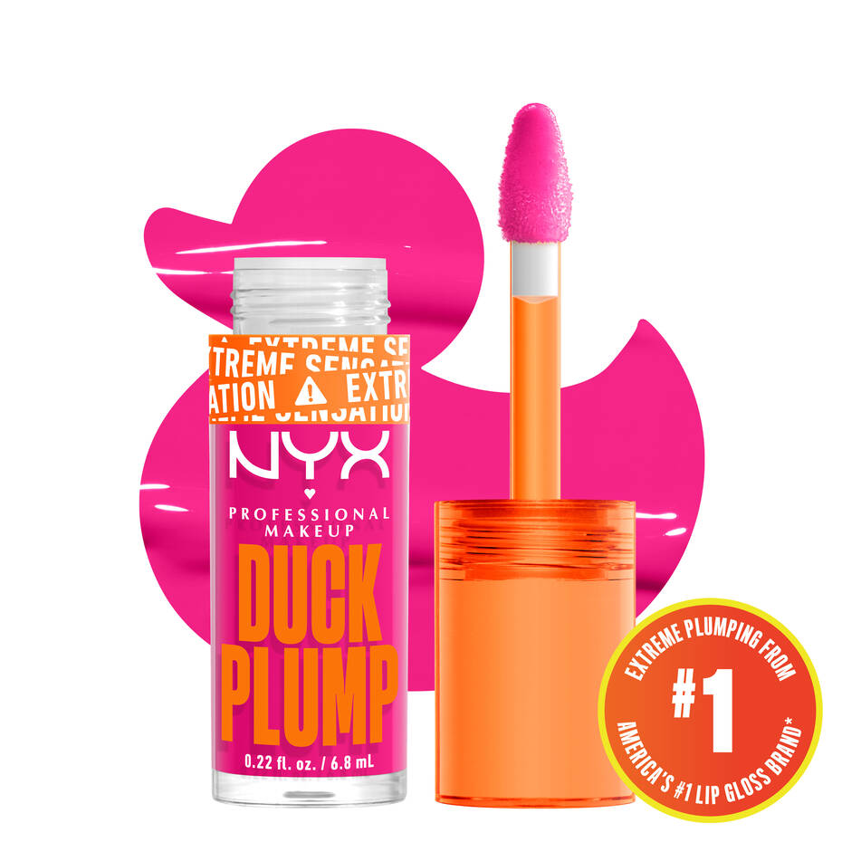 NYX-DUCK PLUMP HIGH PIGMENT PLUMPING LIP GLOSS- Bubblegum Bae